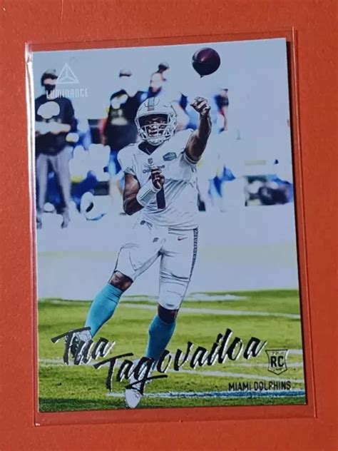 2020 PANINI CHRONICLES Luminance 202 TUA TAGOVAILOA Recrue RC Miami