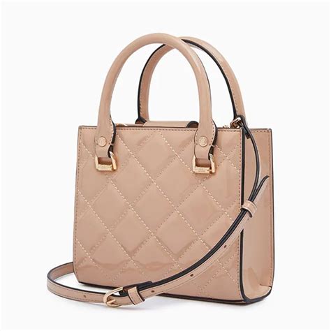 Túi Đeo Chéo Nữ Lyn Glossy Mini Handbags LL WBF Màu Nude Vua Hàng Hiệu