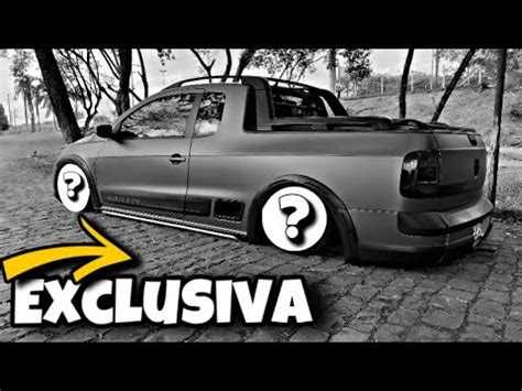 SAVEIRO CROSS G5 COR EXCLUSIVA E SOCADA NO CHÃO YouTube