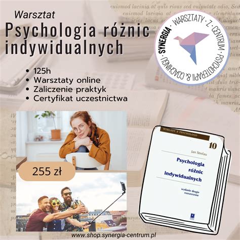 Psychologia R Nic Indywidualnych Praktyki Synergia