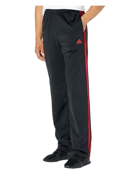 Adidas Standard Essentials Warm Up Open Hem 3 Stripes Tracksuit Bottoms