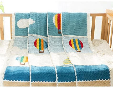 Crochet Hot Air Balloon Blanket