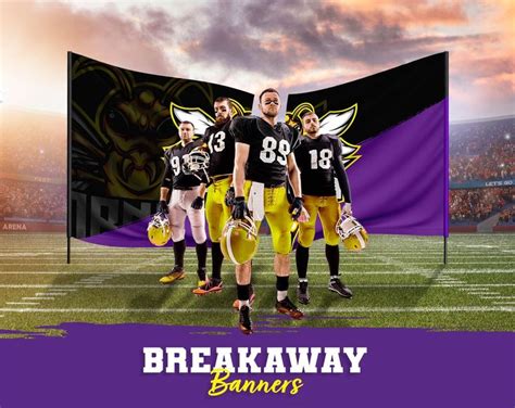 Custom Breakaway Banners School Spirit With Personalized Vinyl Team