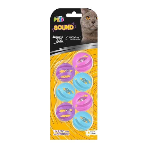 Pelotas Para Gato Fancy Pets Con Cascabel 7 Pzas Walmart