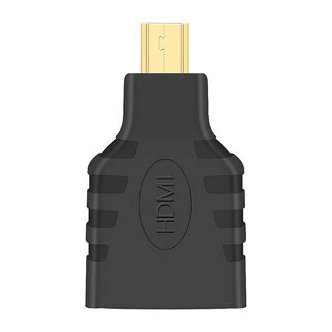 Преходник HDMI женски към микро HDMI мъжки, Aptel, черен - eMAG.bg