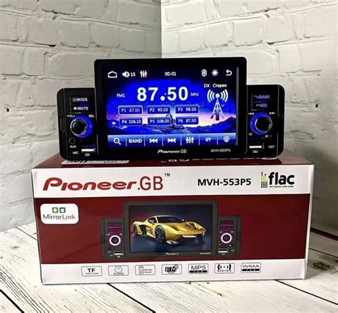 Автомагнитола 1-динь Сенсорным экраном Pioneer GB-MVH-553P5 Bluetooth ...