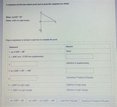 Free A Conjecture And The Two Column Proof Used To Prove The