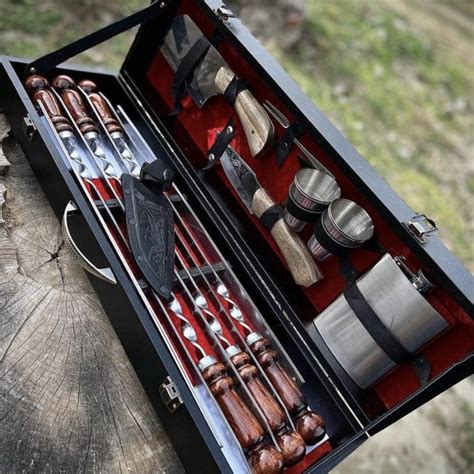 Шашлычный набор в футляре – купить в Новосибирске, цена 7 999 руб ...