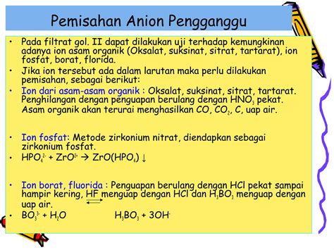 Pemisahan Kation Golongan Iii Ppt