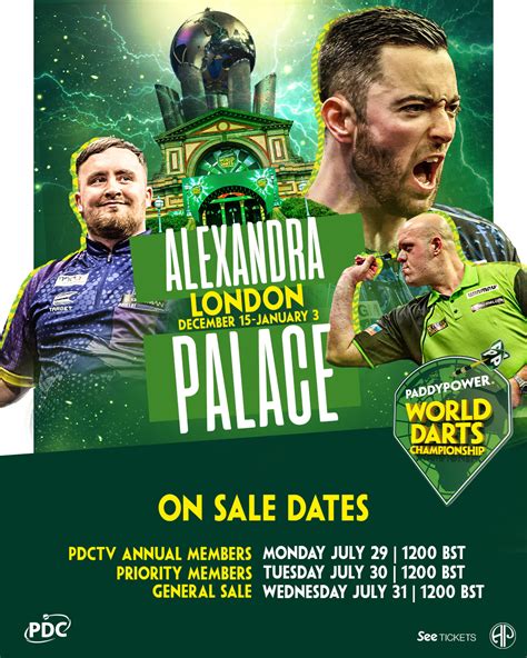 2024/25 Paddy Power World Darts Championship dates & ticket information ...