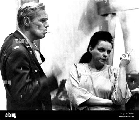 Richard Widmark Judy Garland Smoking On The Set Of Judgment At