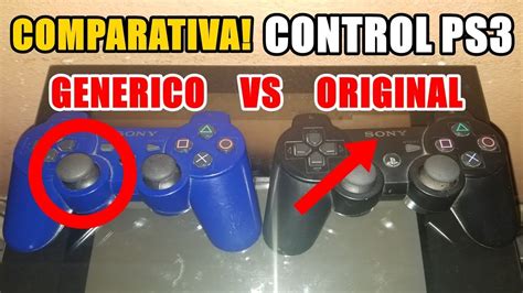 Vídeo Comparativa Control Ps3 Original Vs GenÉrico Pirata Copia Chino