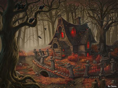 Free Download Witch House Digital Art Drawings Other Hd Wallpaper