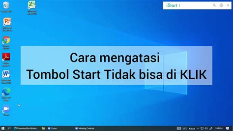 Cara Mengatasi Tombol Star Windows Tidak Bisa Di Klik Youtube