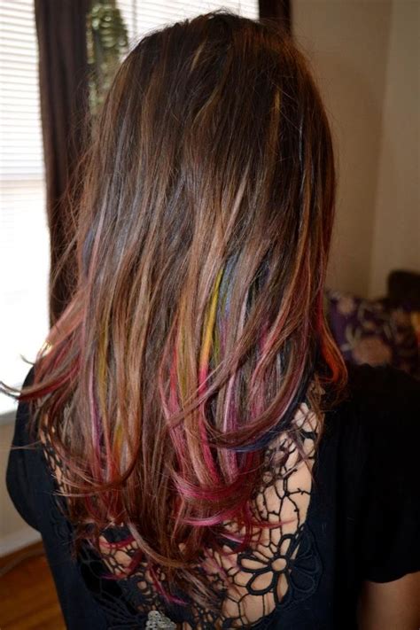 Color Streaks Hair Long Hair Styles Hair Beauty