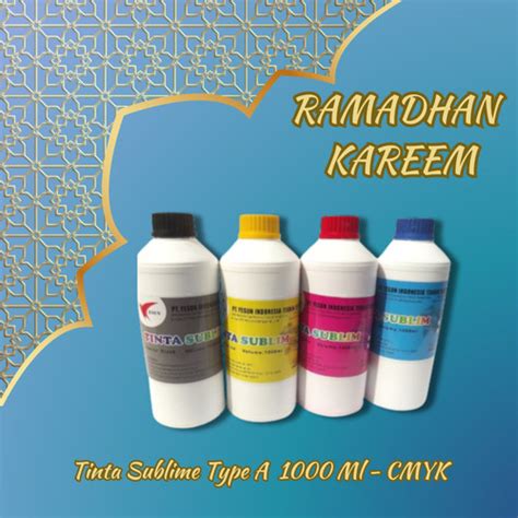 Jual Sublim Textile 1 Liter Tinta Sublime Tinta Yesun Biasa Biru