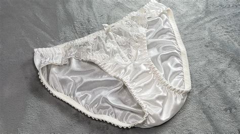 MY PRETTY LINGERIE UNDERWEAR ALL GLOSSY WHITE SHINY AND SLIPPERY PANTIES IN BIKINI STYLE YouTube