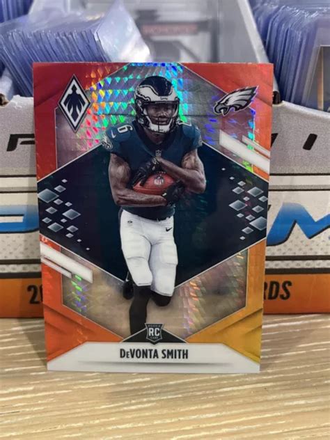 Panini Phoenix Devonta Smith Recrue Fire Burst Card Rc