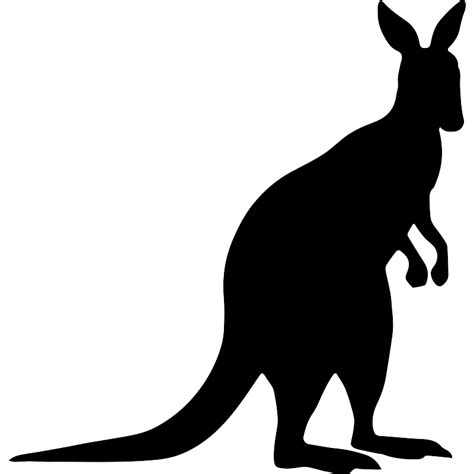 kangaroo shape vector svg icon svg repo