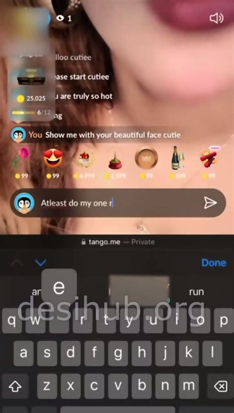 Tango Live Roshi Nude Boobs Show Premium Private Show