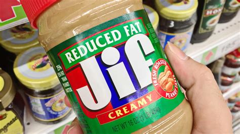 reduced fat jif  strictly  labeled peanut butter