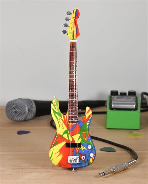 Red Hot Chili Peppers Flea Damien Hirst Bass Mini Guitars