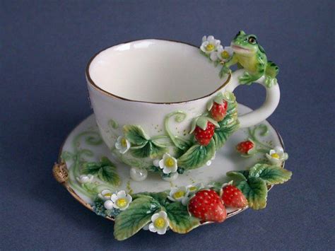 Великолепнейший фарфор ручной работы – Ярмарка Мастеров | Tea cups ...