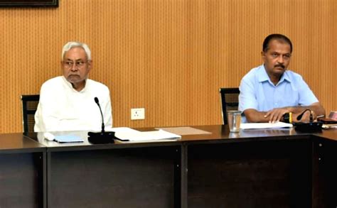 Patna Bihar Chief Minister Nitish Kumar Chairs A High Level Meeting