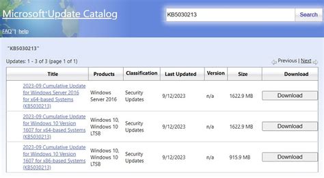 KB5030213 updates Windows 10 1607 to 14393.6252