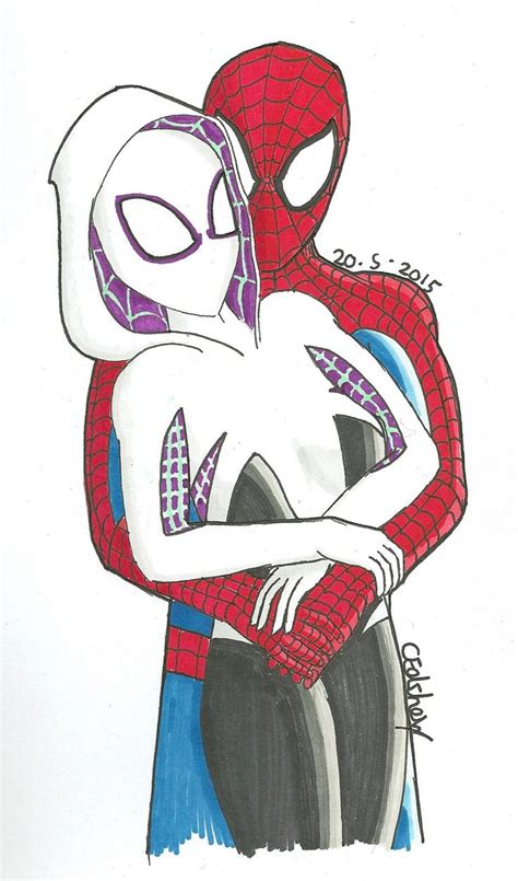 Spider Man And Spider Gwen Spiderman And Spider Gwen Spider Art Spider Gwen Comics