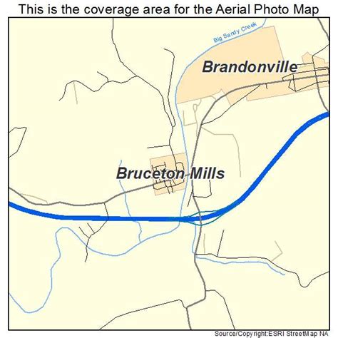 Aerial Photography Map of Bruceton Mills, WV West Virginia