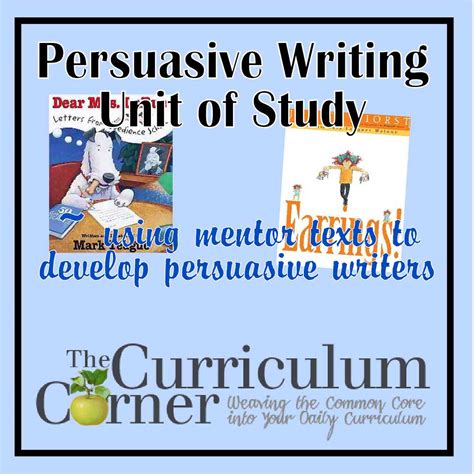 persuasive  curriculum corner