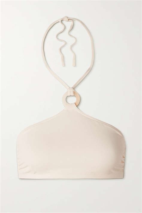 Eres Pleine Lune Galaxie Embellished Halterneck Bikini Top Reversible