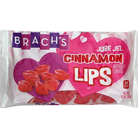 brachs candy cinnamon lips jube jel  oz packaged candy sullivan