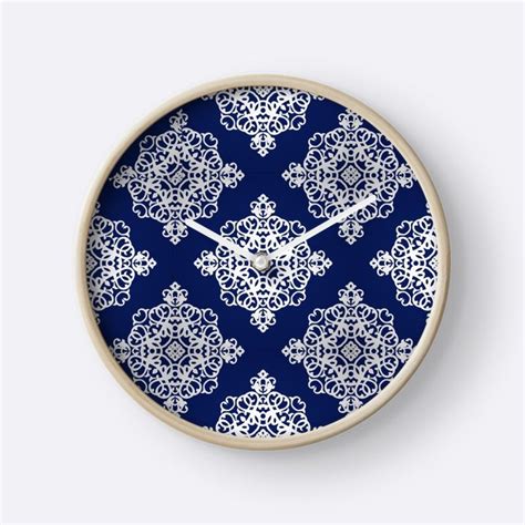 Blue Tiles Clock For Sale By Bubbliciousart Blue Tiles Clock