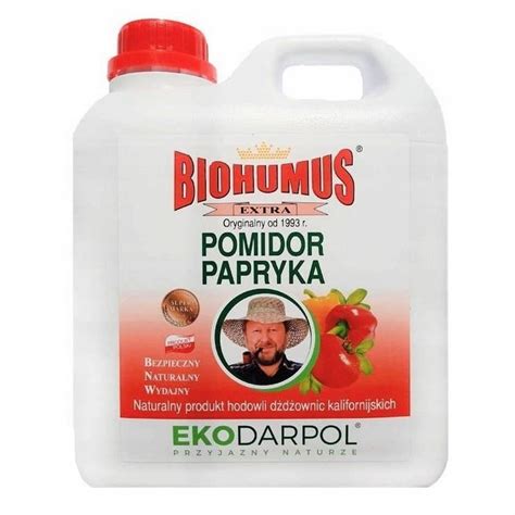 EKODARPOL BIOHUMUS EXTRA NAWÓZ NATURALNY DO POMIDORÓW I PAPRYKI 2 L