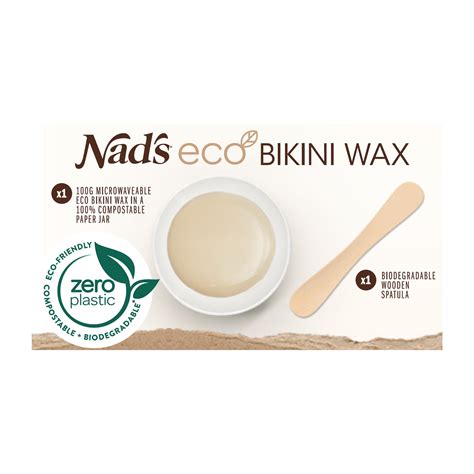 Nads Eco Woman Bikini Wax Hard Wax For Bikini Brazilian Underarm Compostable