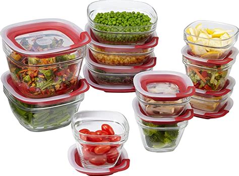 Rubbermaid Easy Find Lids Glass Food Storage And Meal Prep Containers Set Of 11 22