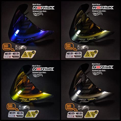 Jual VISOR KACA HELM IRIDIUM VENOM NORISK PNP KYT Kyoto INK Dynamic INK