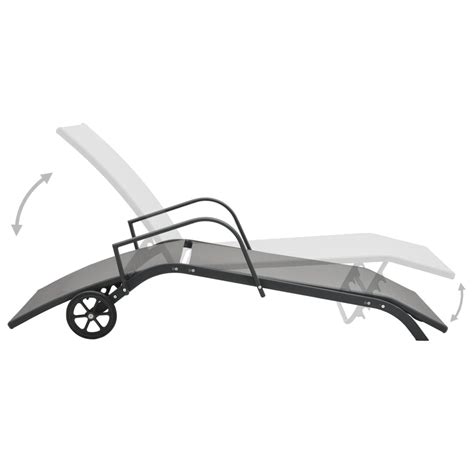 Conjunto De 2 Espreguiçadeiras Espreguiçadeira Para Banhos De Sol Jardim Cama Terraço Mobiliário