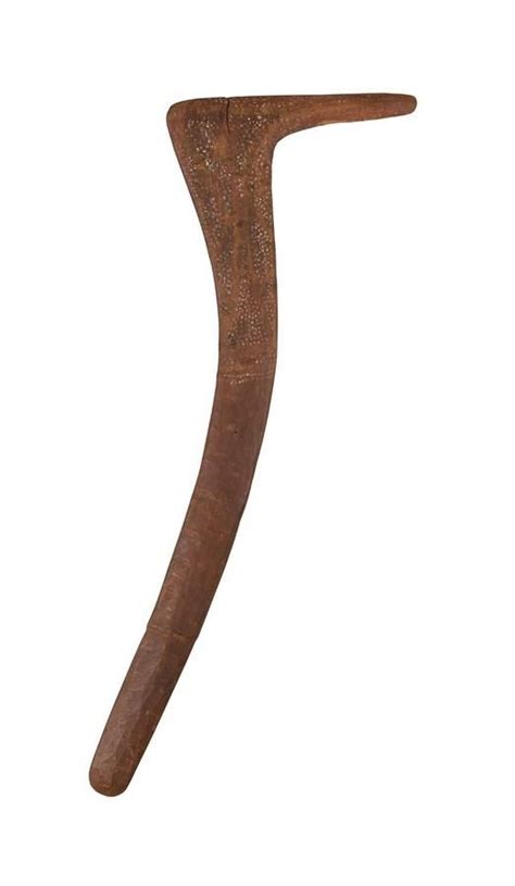 Ceremonial Hooked Boomerang From Northern Territory Aboriginal