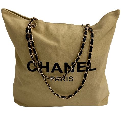 Sac Cabas Chanel Beige Luxe D Occasion Certifi E Authentique