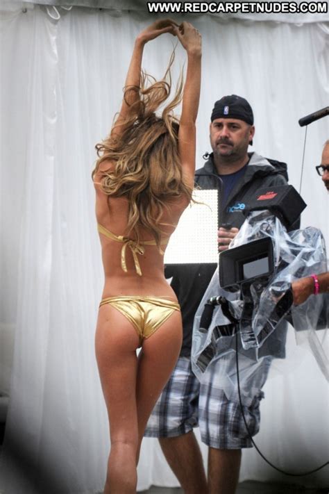 Candice Swanepoel On The Set Of A Photo Shoot Posing Hot Celebrity Famous And Nude