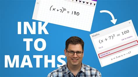 Solve Math Equations Using Ink To Maths In Onenote Youtube