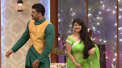 1400 Shubha Poonja Boobs Navel Ass Show In Light Green Saree HD 720p