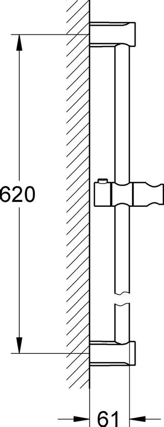 GROHE New Tempesta Glijstang 60 Cm Bol