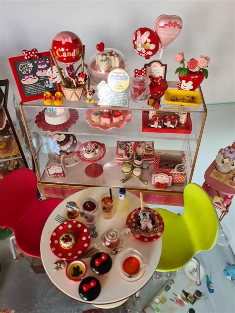 Re Ment Disney Mickey And Minnie Mouse Cafe Miniature Hobbies Toys