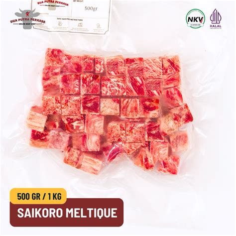 Jual Beef Saikoro Wagyu Meltique Cubes Premium 500gr Nikmati Saikoro