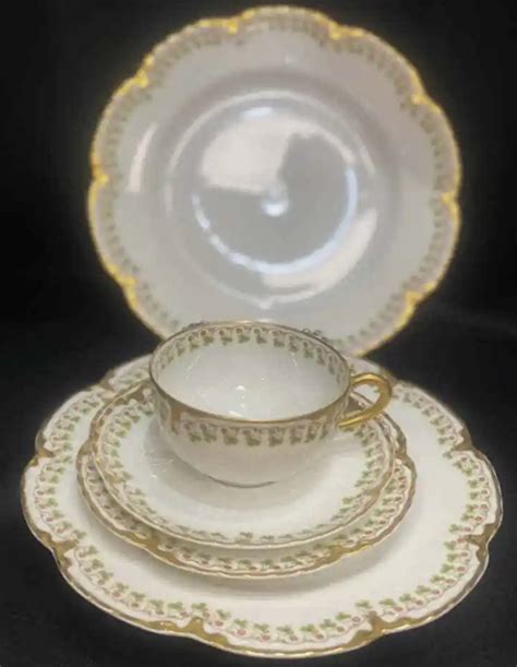 Haviland Limoges China Schleiger 113 Clover Leaf Htf Place Setting