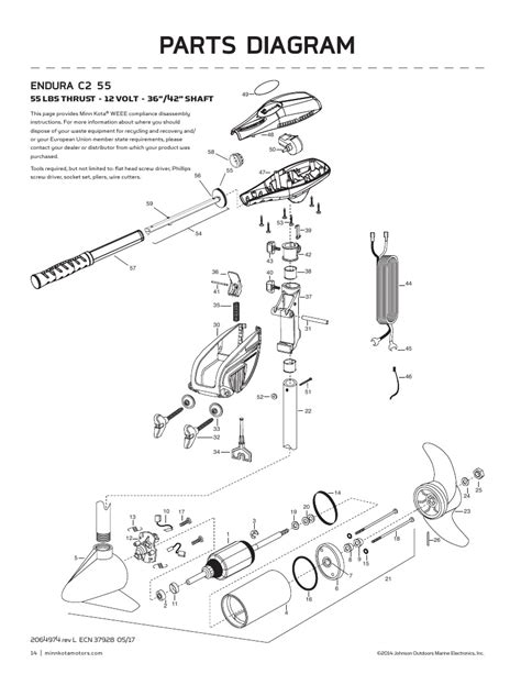 Minn Kota Terrova Trolling Motor Parts